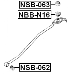 Bellow Shift Rod Arm Safety Pin - FEBEST NBBN16