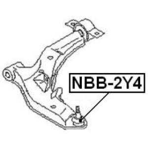 Repair Kit Supporting Ball Joint - FEBEST NBB2Y4