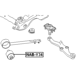 Mounting Control Trailing Arm - FEBEST NABY34