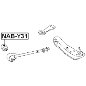 Mounting Control Trailing Arm - FEBEST NABY31