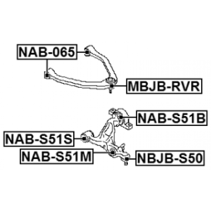 Mounting Control Trailing Arm - FEBEST NABS51S