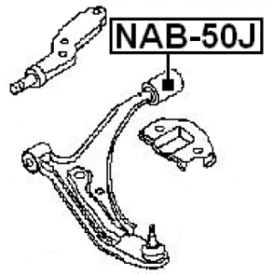 Mounting Control Trailing Arm - FEBEST NAB50J