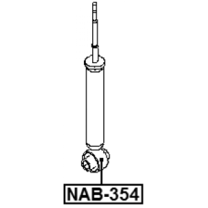 Bush Shock Absorber - FEBEST NAB354