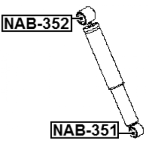 Bush Shock Absorber - FEBEST NAB351