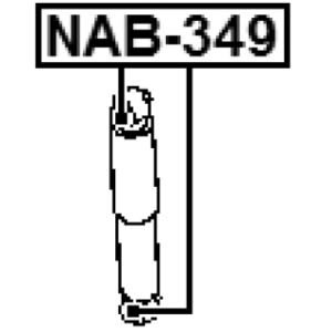 Bush Shock Absorber - FEBEST NAB349