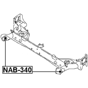 Bushing Axle Beam - FEBEST NAB340
