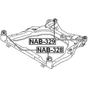 Bushing Axle Beam - FEBEST NAB329