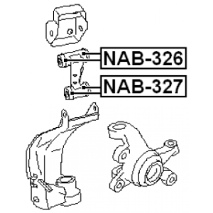 Mounting Control Trailing Arm - FEBEST NAB327