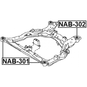 Bushing Axle Beam - FEBEST NAB302