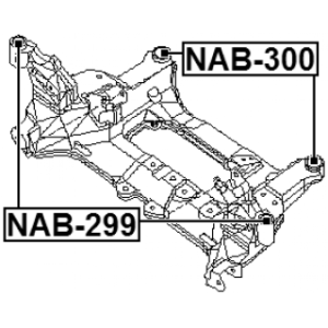 Bushing Axle Beam - FEBEST NAB299