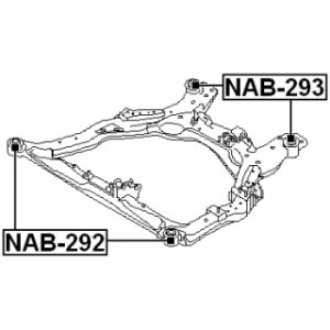 Bushing Axle Beam - FEBEST NAB292
