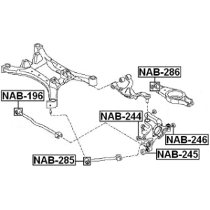 Mounting Control Trailing Arm - FEBEST NAB285
