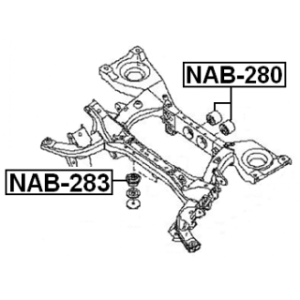 Mounting Differential - FEBEST NAB283