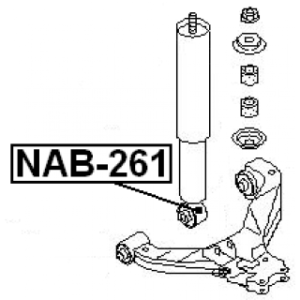 Bush Shock Absorber - FEBEST NAB261