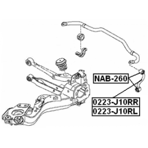 Mounting Control Trailing Arm - FEBEST NAB260