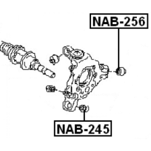 Mounting Control Trailing Arm - FEBEST NAB256