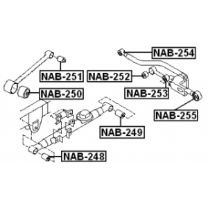 Mounting Control Trailing Arm - FEBEST NAB252