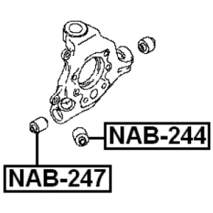 Mounting Control Trailing Arm - FEBEST NAB247
