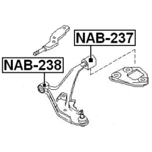 Mounting Control Trailing Arm - FEBEST NAB237