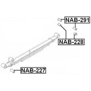 Bushing Leaf Spring - FEBEST NAB228