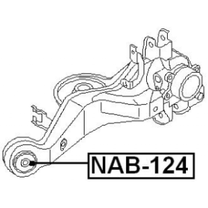 Mounting Control Trailing Arm - FEBEST NAB124