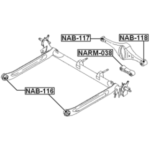 Mounting Control Trailing Arm - FEBEST NAB117