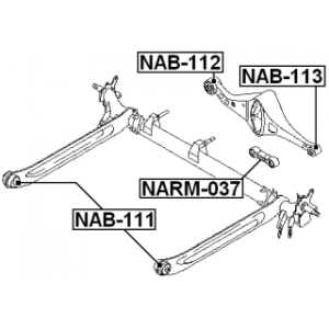 Mounting Control Trailing Arm - FEBEST NAB113