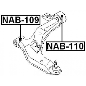 Mounting Control Trailing Arm - FEBEST NAB109