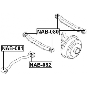 Mounting Control Trailing Arm - FEBEST NAB082