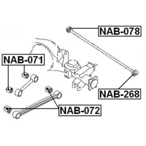 Mounting Control Trailing Arm - FEBEST NAB072
