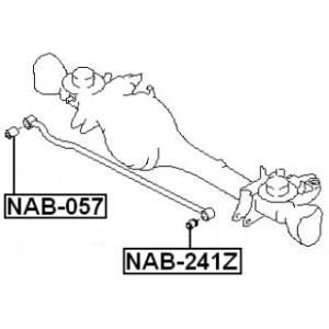 Mounting Control Trailing Arm - FEBEST NAB057