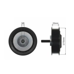 V-belt Deflection Pulley guide Pulley for VW LT OE 074145278D
