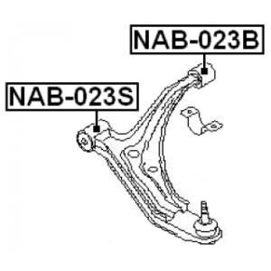 Mounting Control Trailing Arm - FEBEST NAB023B