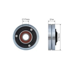 V-belt Deflection Pulley guide Pulley for AUDI A5 OE 079903133AL