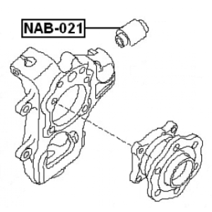 Mounting Control Trailing Arm - FEBEST NAB021