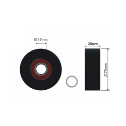 V-belt Tensioner Pulley for ALPINA  BMW OE 11281433502