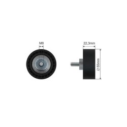 V-ribbed Belt Deflection Pulley for MINI MINI OE 11287823380