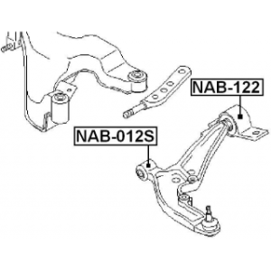 Mounting Control Trailing Arm - FEBEST NAB012S