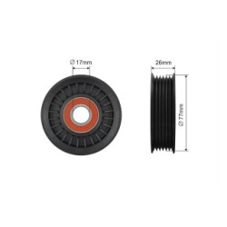 V-ribbed Belt Tensioner Pulley for JEEP COMMANDER  GRAND OE 53030958AD