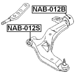 Mounting Control Trailing Arm - FEBEST NAB012B