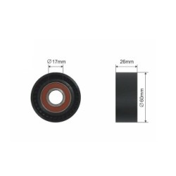 V-ribbed Belt Tensioner Pulley for CITROEN  FIAT  PEUGEOT OE 1611424580