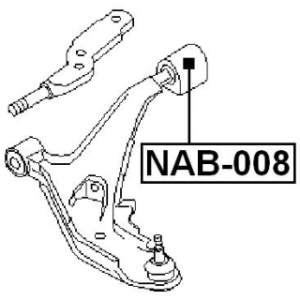 Mounting Control Trailing Arm - FEBEST NAB008