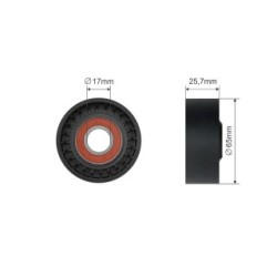 V-ribbed Belt Tensioner Pulley for CITROEN  FIAT  FORD  LANCIA &more..