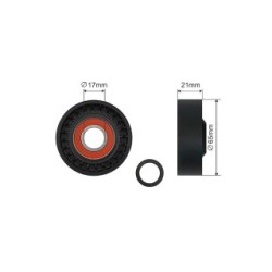 V-ribbed Belt Tensioner Pulley for FORD  VOLVO OE 1540605
