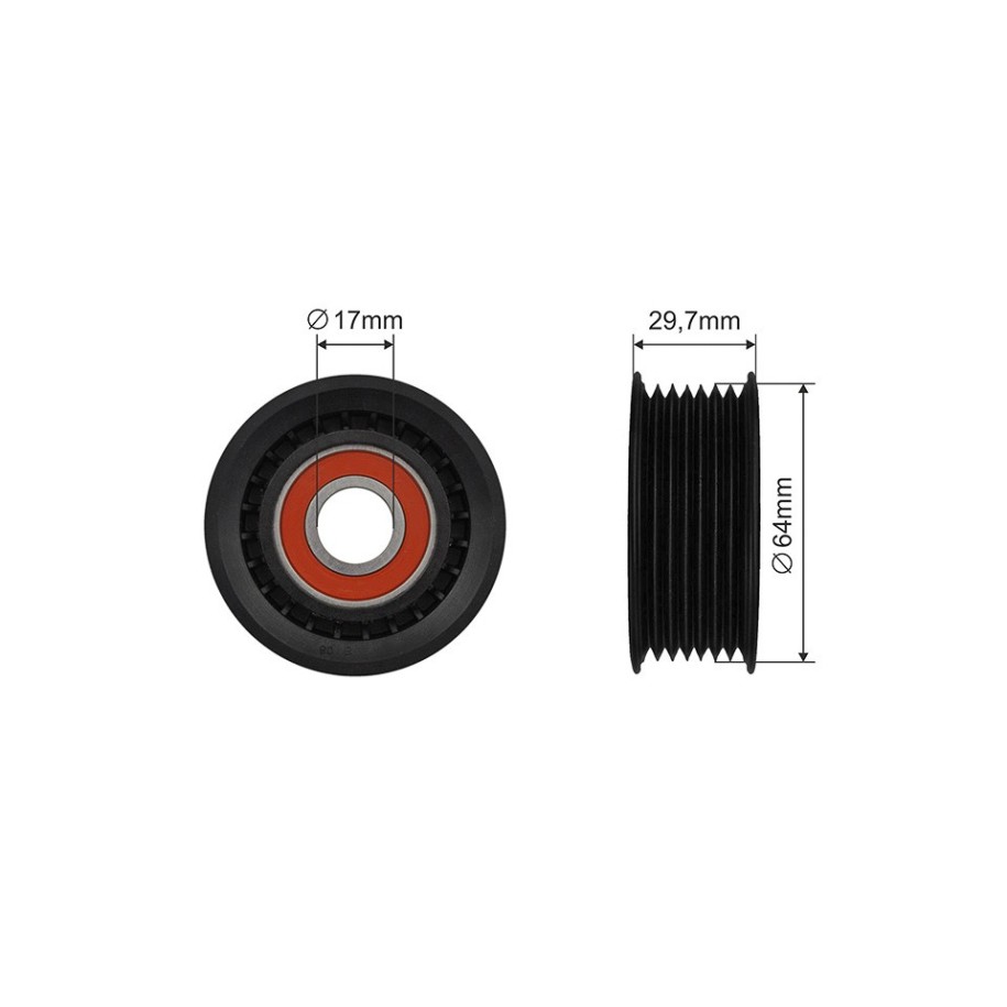 V-ribbed Belt Tensioner Pulley for FORD  MERCEDES  VW OE 1106830
