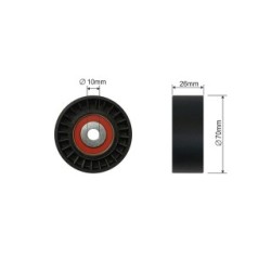 V-ribbed Belt Tensioner Pulley for FORD  JAGUAR  LAND ROVER OE 1456983