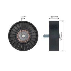 V-ribbed Belt Tensioner Pulley for FORD MONDEO OE 93BB19A216AD
