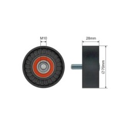V-ribbed Belt Tensioner Pulley for HYUNDAI  KIA OE 25287-27000