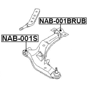 Mounting Control Trailing Arm - FEBEST NAB001BRUB