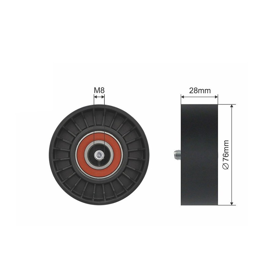 V-belt Deflection Pulley guide Pulley for MERCEDES OE A2712000570